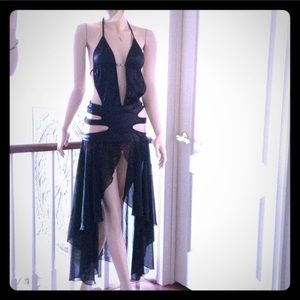 Black Brazilian swimsuit top dress